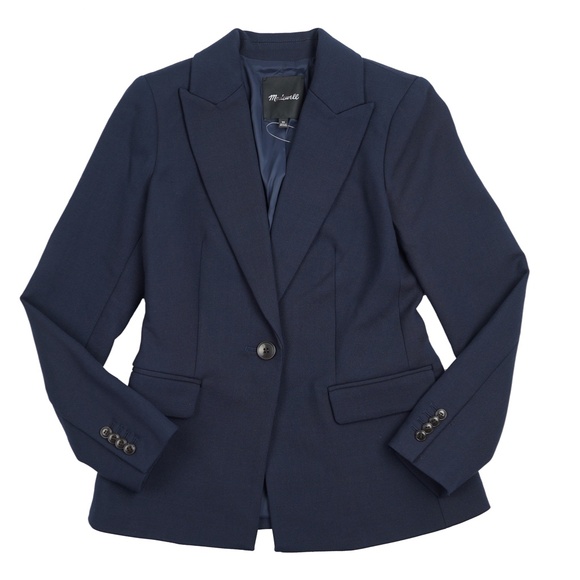 New MADEWELL Size 00 The Alston Blazer in Deep Navy $218 NS390 - Picture 6 of 8